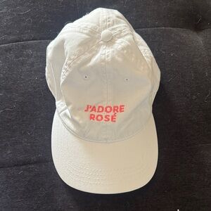 J'adore Rosé  Cap - White and Pink